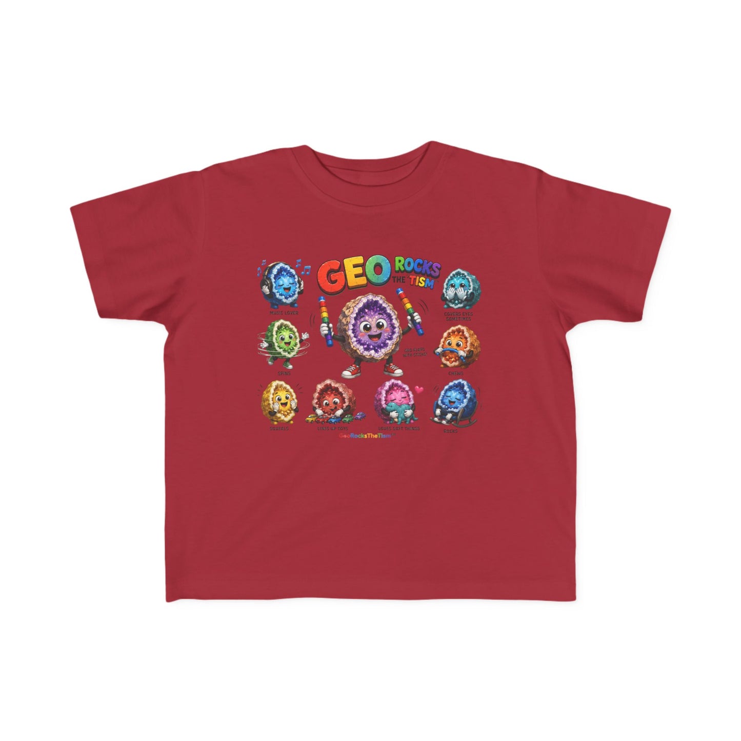 Educational Stimming Geode -Autism Self Sensory Regulation Toddler Tee