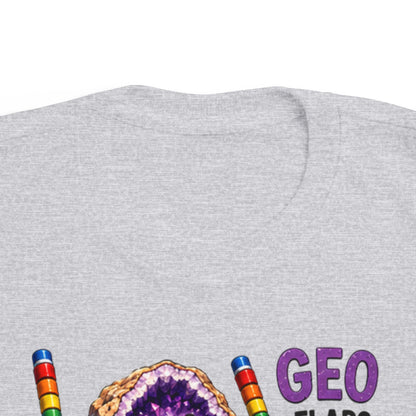 "Geo Flaps with Sticks" Stimming Geode Autism Self Sensory Regulation Toddler Tee