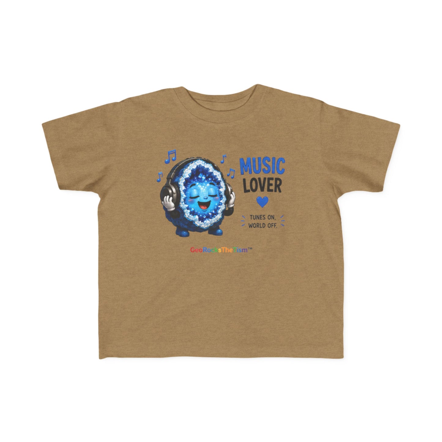 "Music Lover" Stimming Geode Autism Self Sensory Regulation Toddler Tee