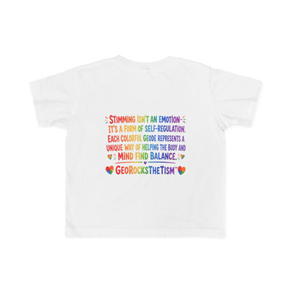 "Geo Flaps with Sticks" Stimming Geode Autism Self Sensory Regulation Toddler Tee