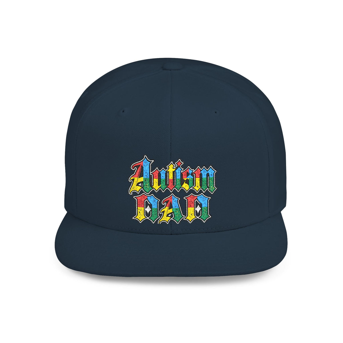 Autism Proud Dad Colorful Embroidered Snapback