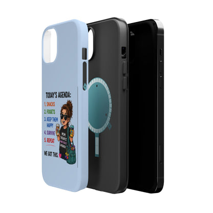 Nurse Mom Magnetic Impact-Resistant Phone Case — "Today's Agenda" Cute ER/Healthcare Gift - Geo Rocks The 'Tism