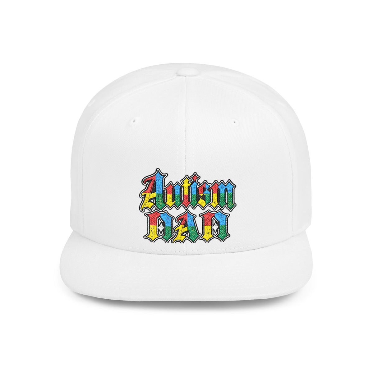 Autism Proud Dad Colorful Embroidered Snapback
