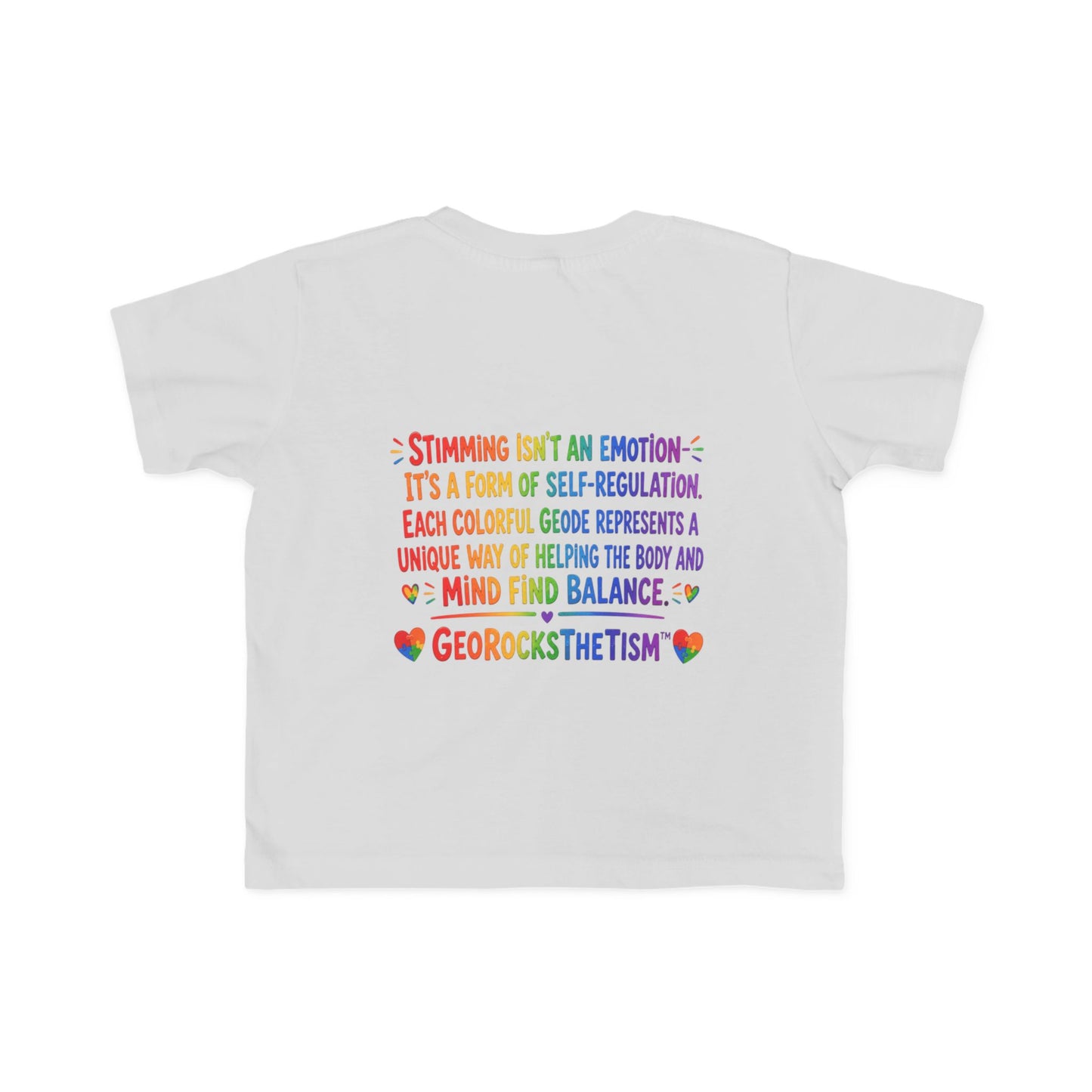 "Music Lover" Stimming Geode Autism Self Sensory Regulation Toddler Tee
