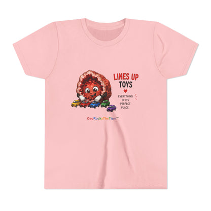 "Lines Up Toys" Stimming Geode -Autism Self Sensory Regulation Youth Tee