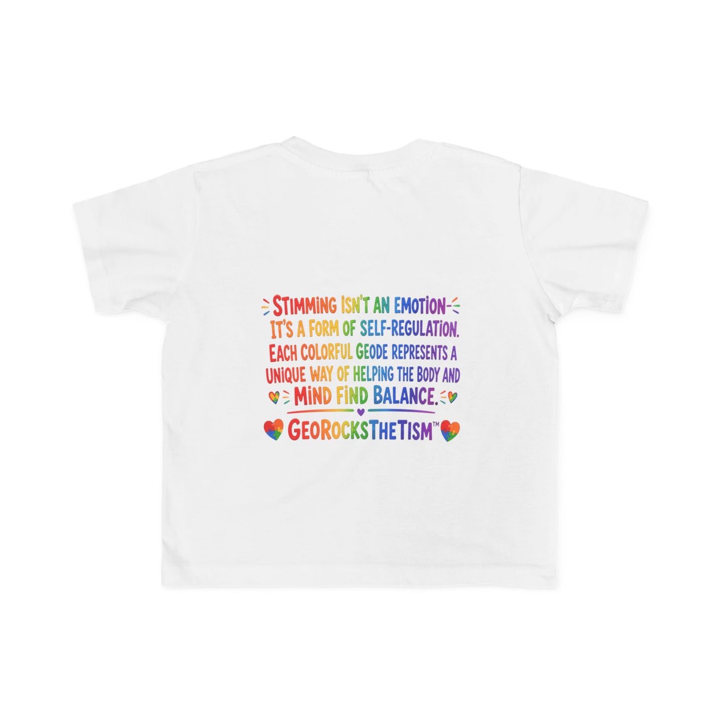 "Squeals" Stimming Geode Autism Self Sensory Regulation Toddler Tee