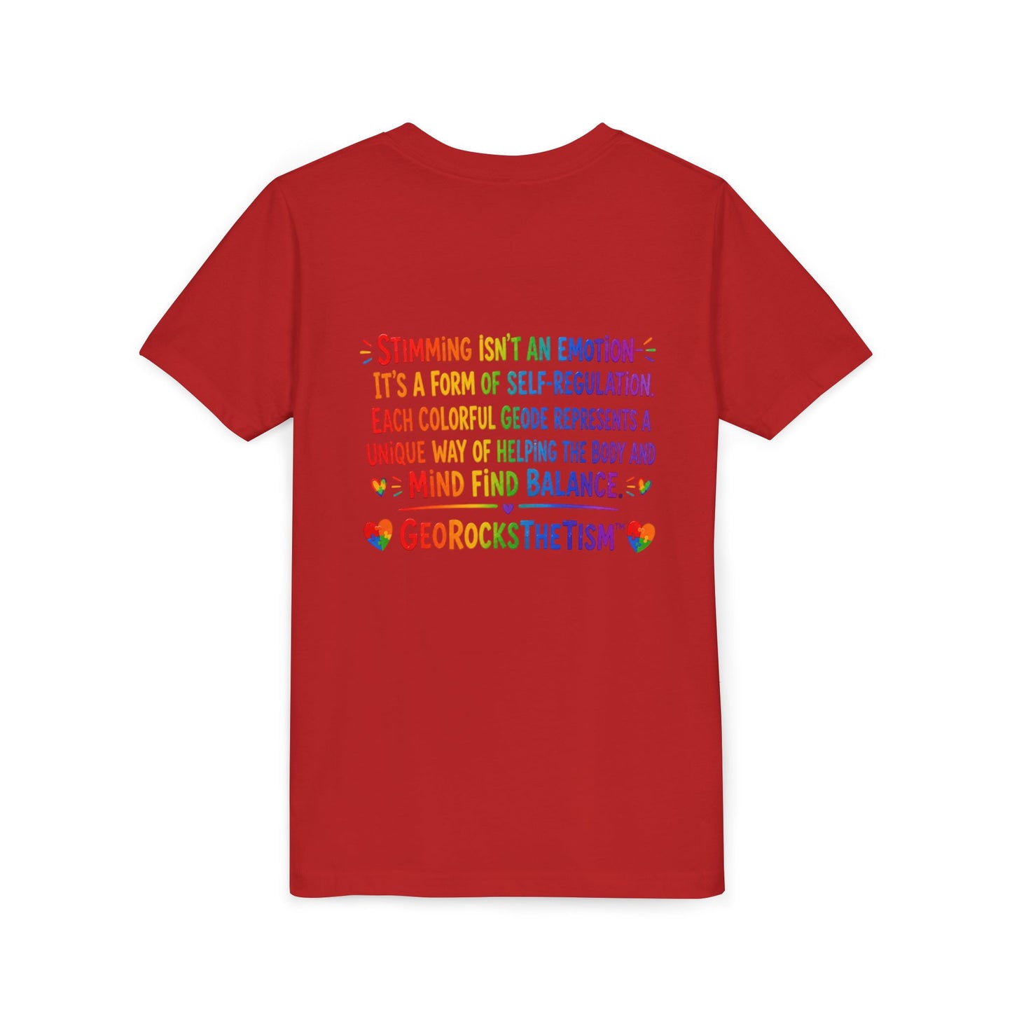 “Squeals” Stimming Geode -Autism Self Sensory Regulation Youth Tee