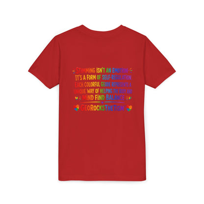 “Squeals” Stimming Geode -Autism Self Sensory Regulation Youth Tee