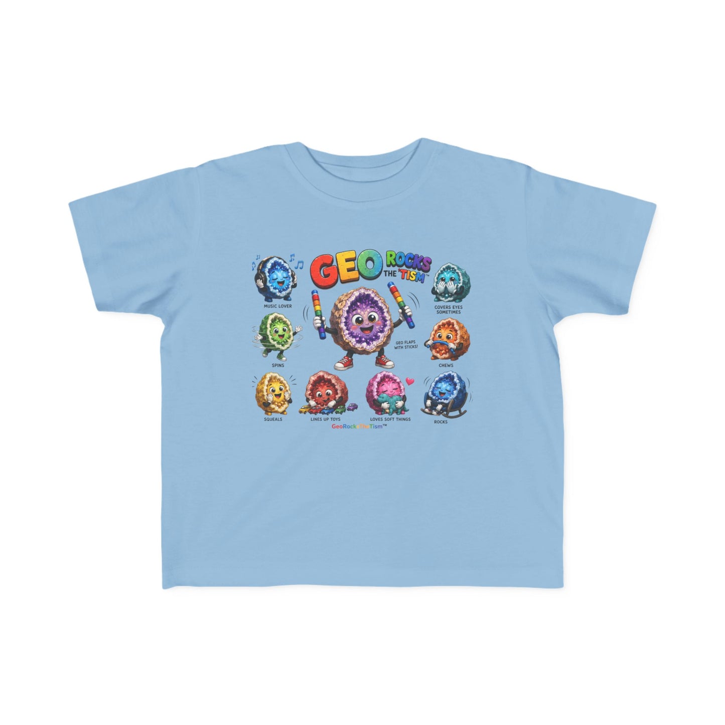 Educational Stimming Geode -Autism Self Sensory Regulation Toddler Tee