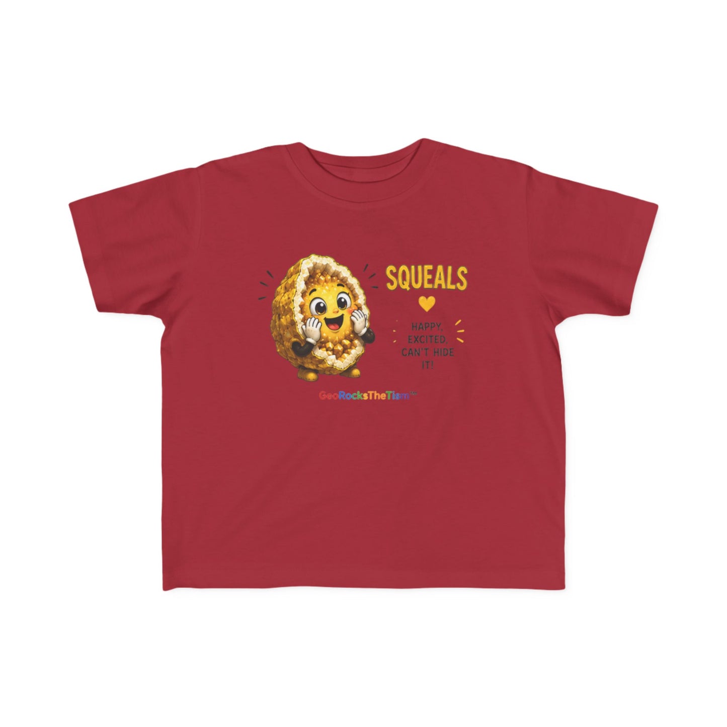 "Squeals" Stimming Geode Autism Self Sensory Regulation Toddler Tee
