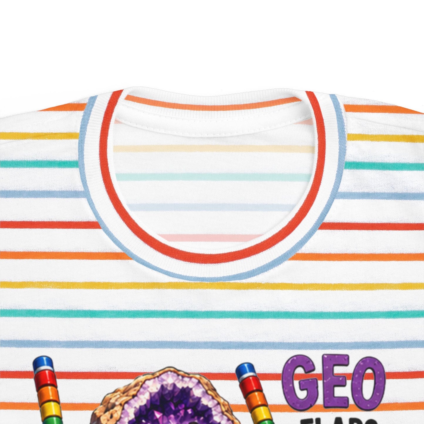 "Geo Flaps with Sticks" Stimming Geode Autism Self Sensory Regulation Toddler Tee