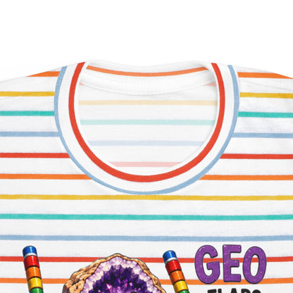 "Geo Flaps with Sticks" Stimming Geode Autism Self Sensory Regulation Toddler Tee