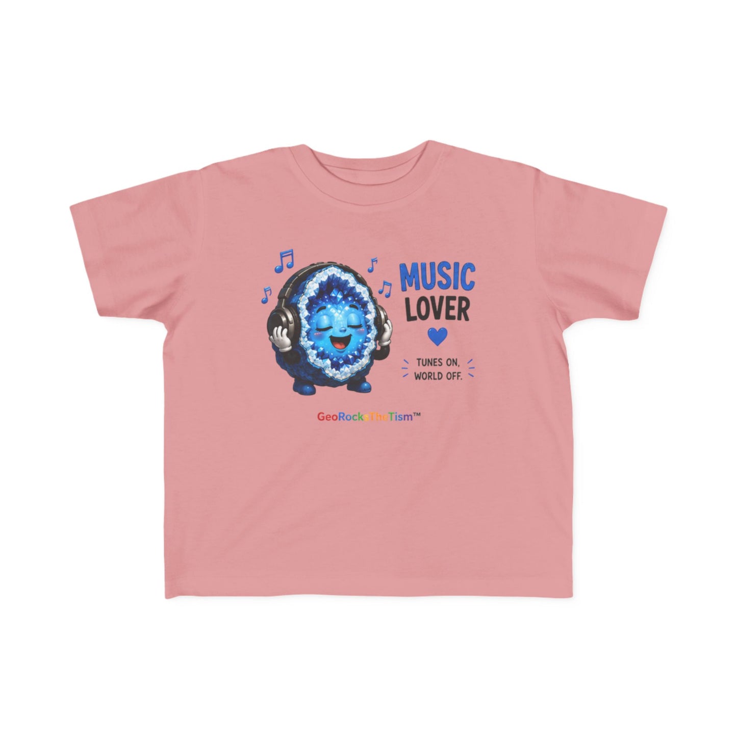 "Music Lover" Stimming Geode Autism Self Sensory Regulation Toddler Tee