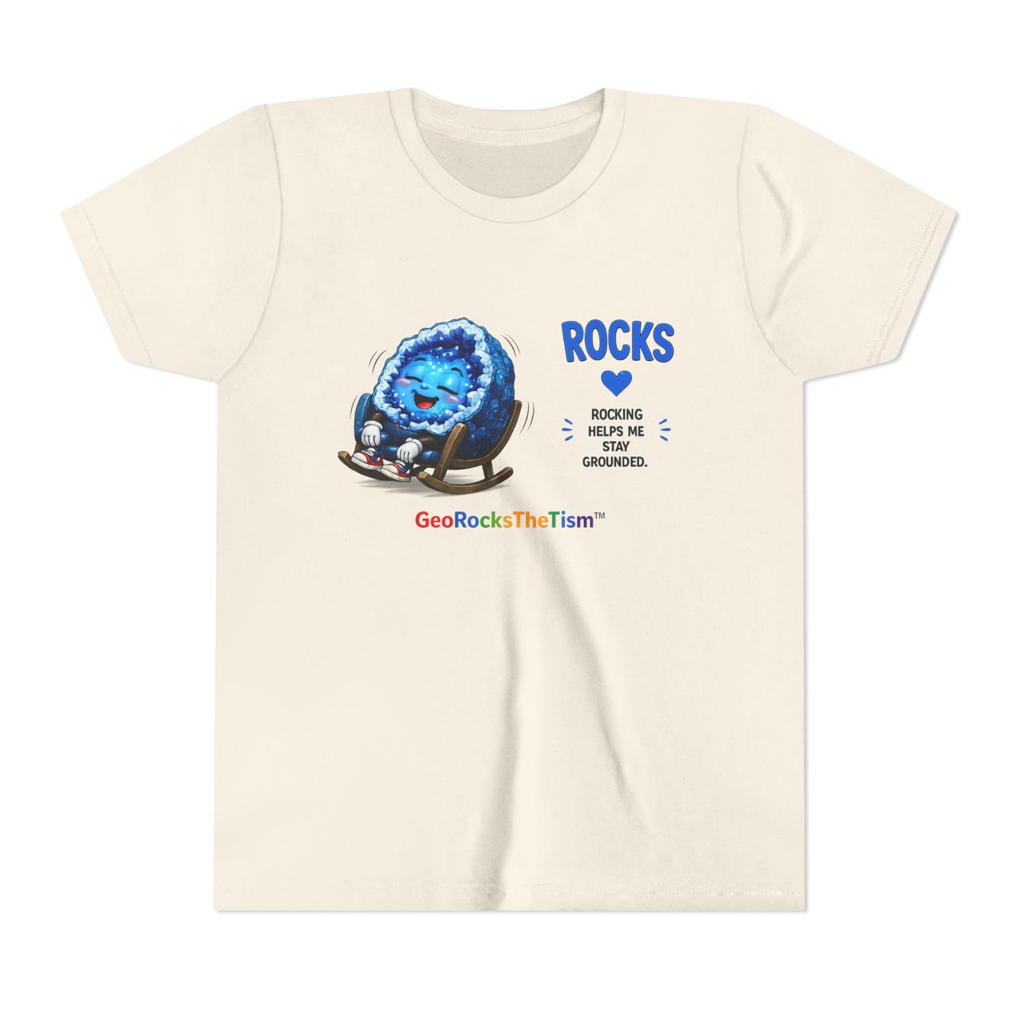 "Rocking" Stimming Geode -Autism Self Sensory Regulation Youth Tee