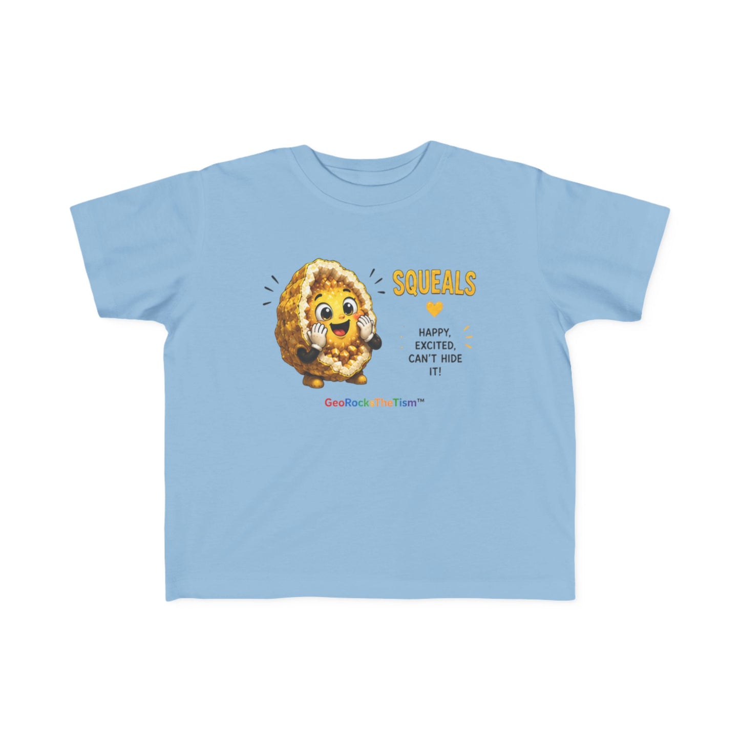 "Squeals" Stimming Geode Autism Self Sensory Regulation Toddler Tee