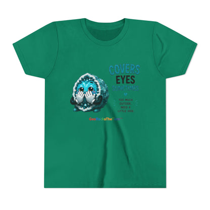"Covers Eyes" Stimming Geode -Autism Self Sensory Regulation Youth Tee