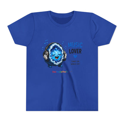 "Music Lover" Stimming Geode-Autism Self Sensory Regulation Youth Tee