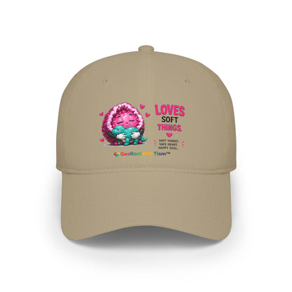 "Loves Soft Things" Stimming Geode -Autism Self Sensory Regulation Cap