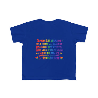 "Lines Up Toys" Stimming Geode Autism Self Sensory Regulation Toddler Tee