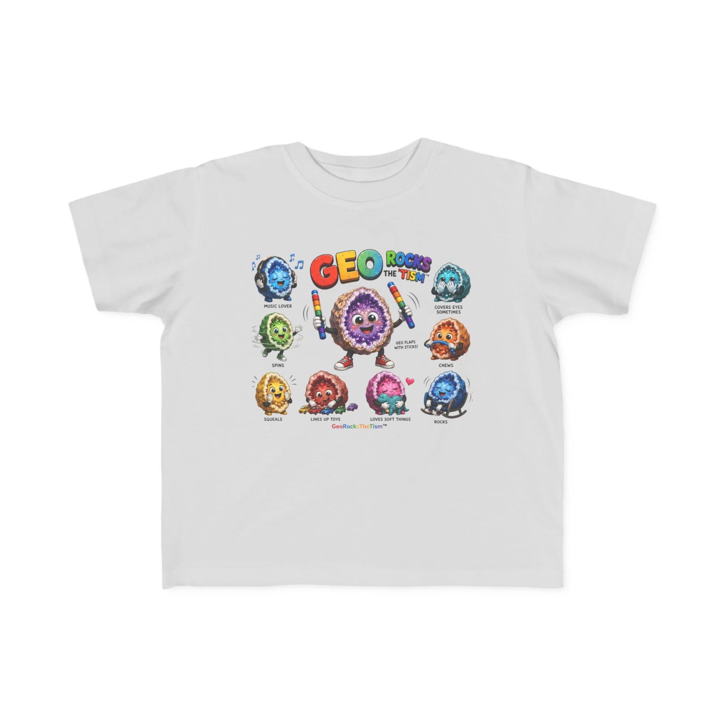 Educational Stimming Geode -Autism Self Sensory Regulation Toddler Tee