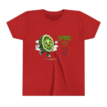 "Spins" Stimming Geode -Autism Self Sensory Regulation Youth Tee
