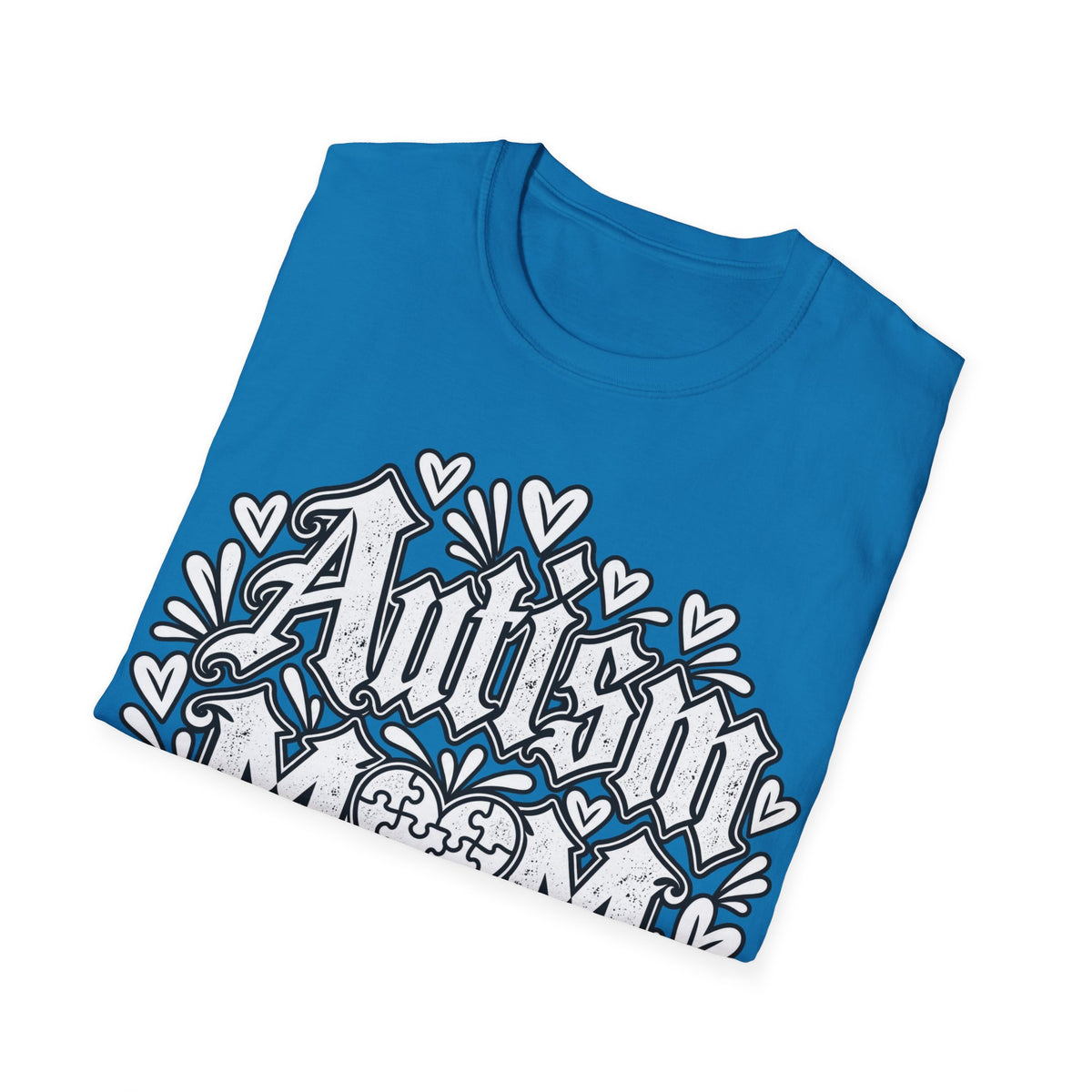 Autism Mom T-Shirt "Powered by Love, Patience & Advocacy"