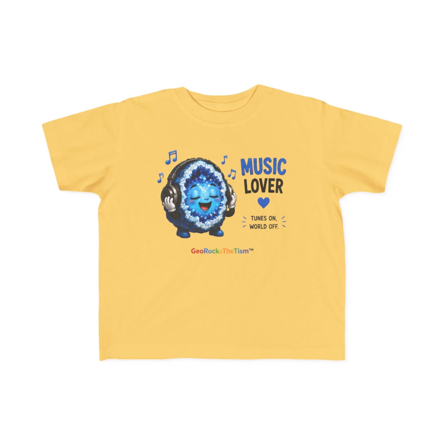 "Music Lover" Stimming Geode Autism Self Sensory Regulation Toddler Tee