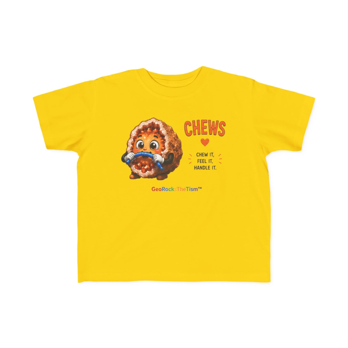“Chews” Stimming Geode Autism Self Sensory Regulation Toddler Tee