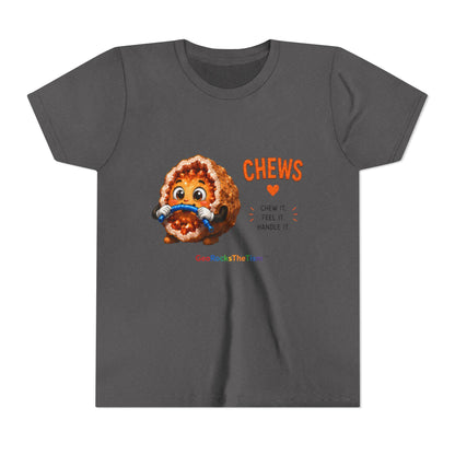 "CHEWS" Stimming Geode -Autism Self Sensory Regulation Youth Tee