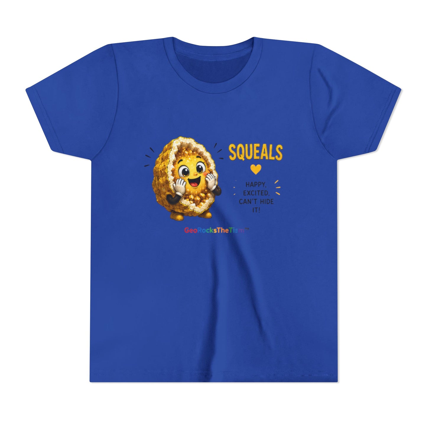 “Squeals” Stimming Geode -Autism Self Sensory Regulation Youth Tee