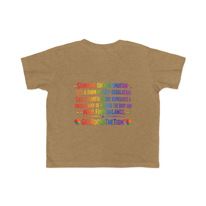 "Lines Up Toys" Stimming Geode Autism Self Sensory Regulation Toddler Tee