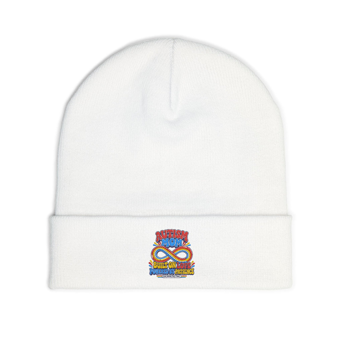 Autism Mom Embroidered Infinity Knit Beanie