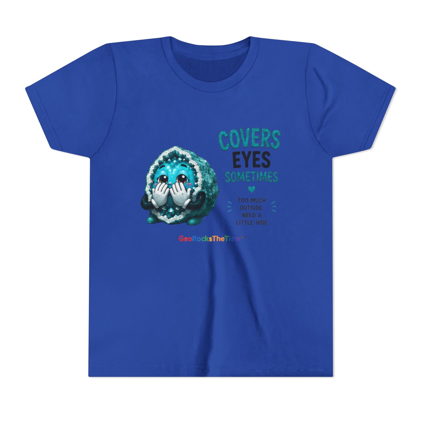 "Covers Eyes" Stimming Geode -Autism Self Sensory Regulation Youth Tee