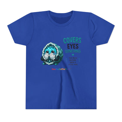 "Covers Eyes" Stimming Geode -Autism Self Sensory Regulation Youth Tee