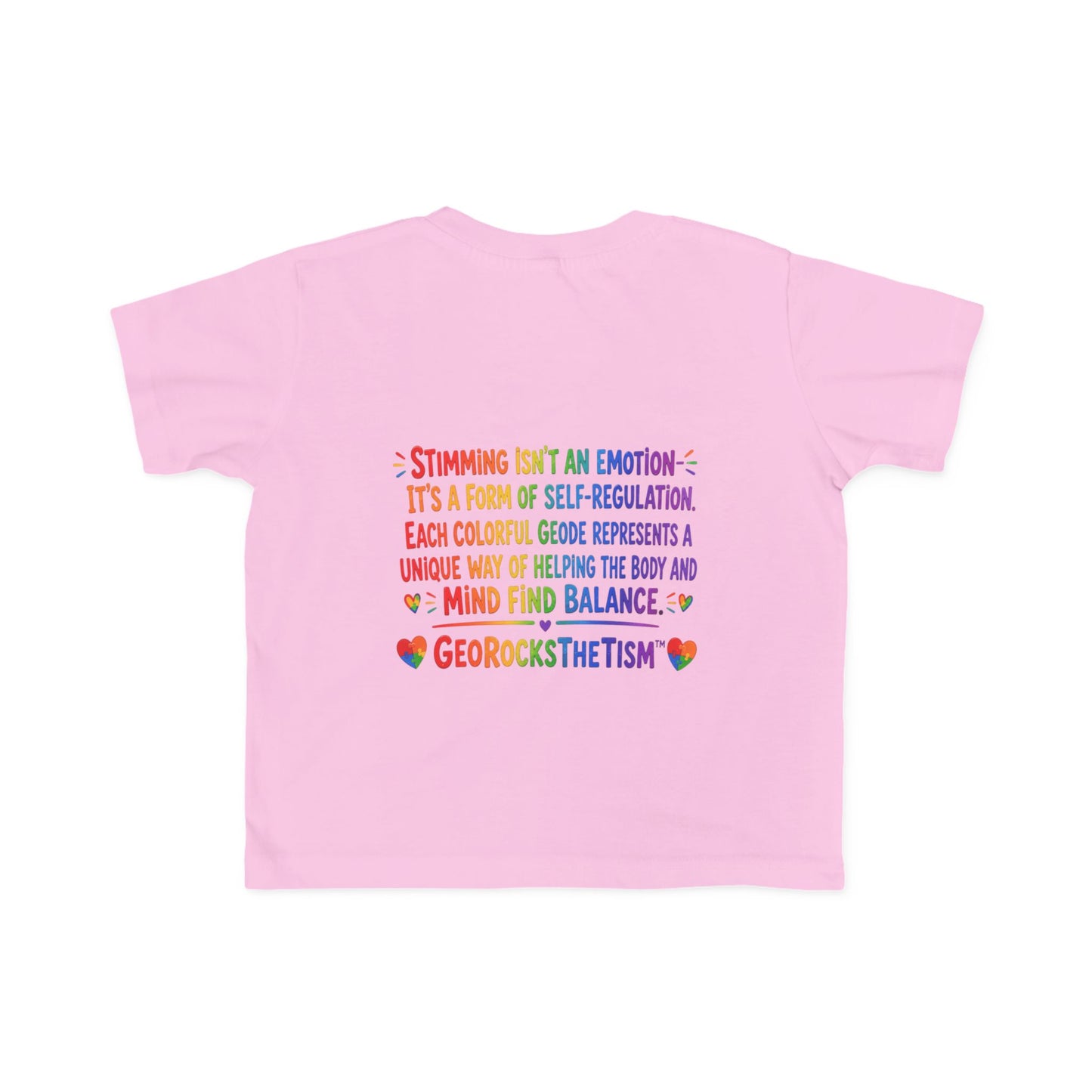 “Covers Eyes Sometimes” Stimming Geode Autism Self Sensory Regulation Toddler Tee