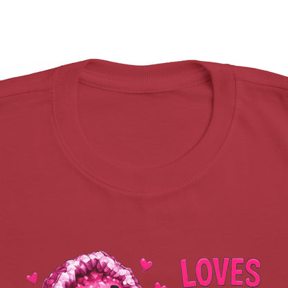 “Loves Soft Things” Stimming Geode Autism Self Sensory Regulation Toddler Tee