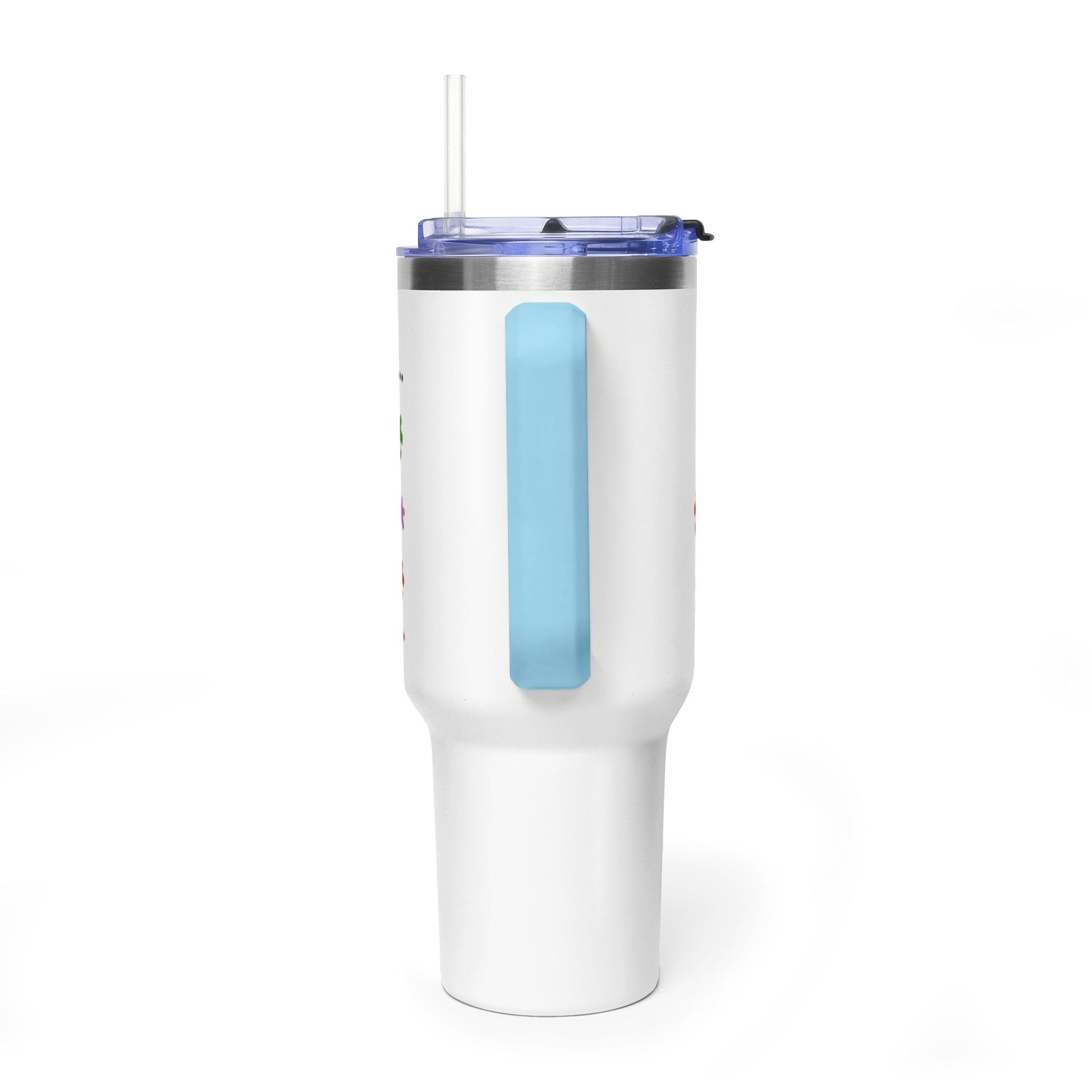 Autism Caregiver 40oz Thermal Tumbler – "Not Just a Caregiver" Insulated Travel Mug - Geo Rocks The 'Tism