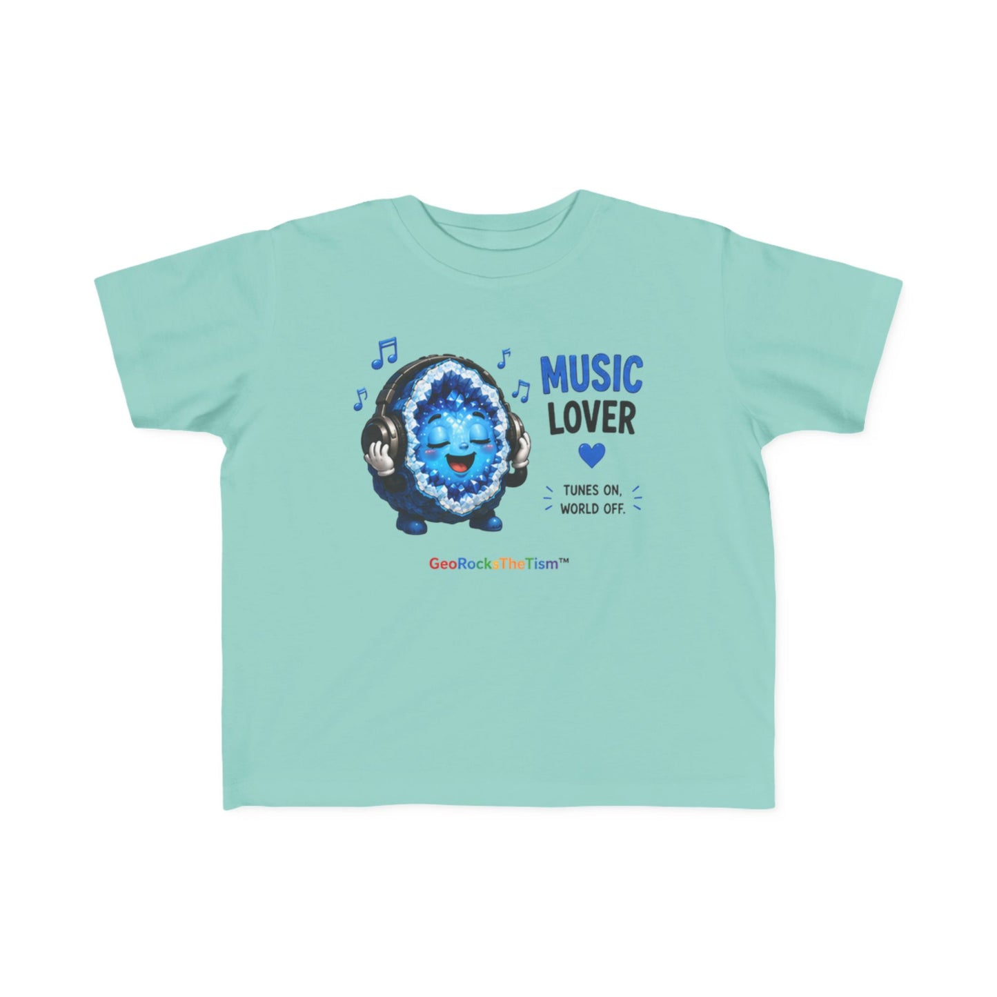 "Music Lover" Stimming Geode Autism Self Sensory Regulation Toddler Tee