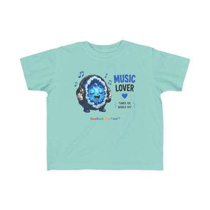 "Music Lover" Stimming Geode Autism Self Sensory Regulation Toddler Tee