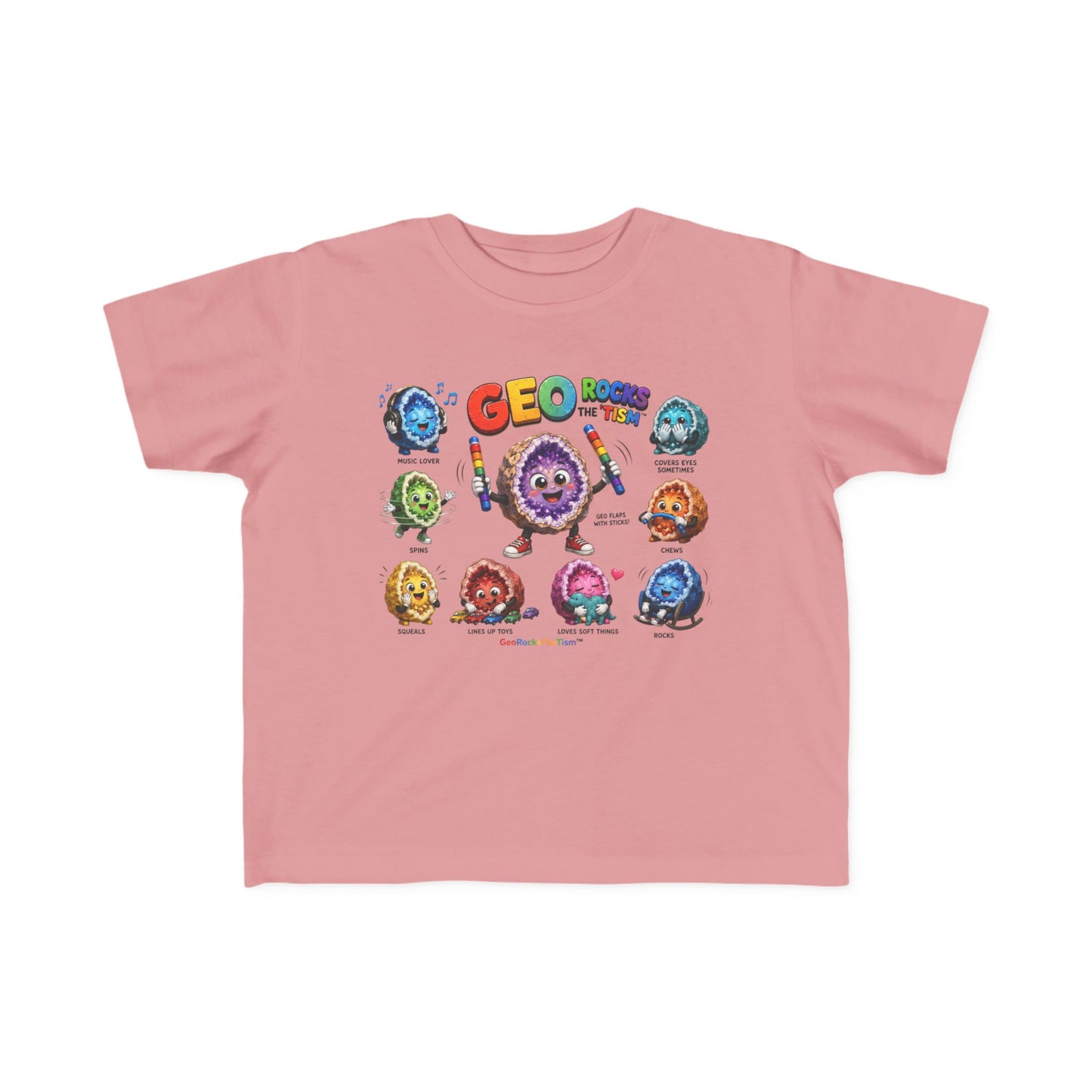 Educational Stimming Geode -Autism Self Sensory Regulation Toddler Tee