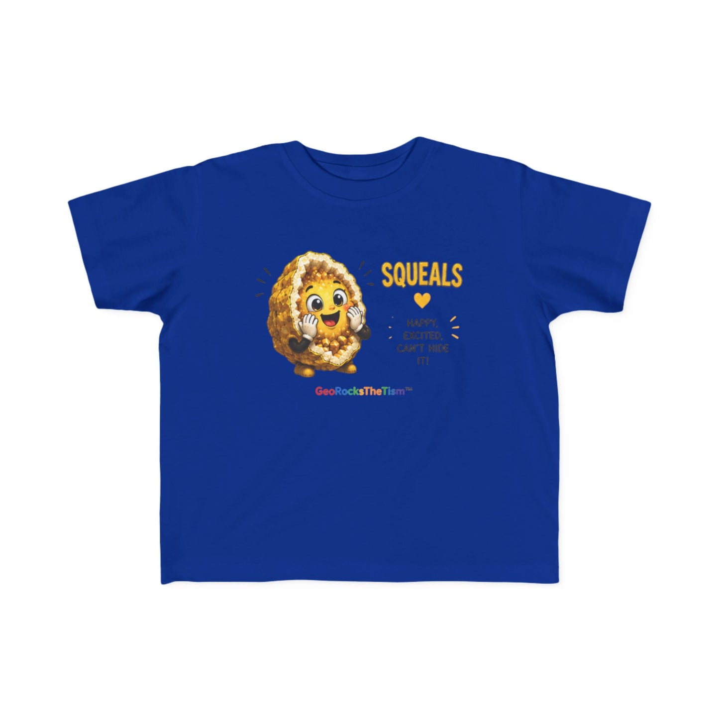 "Squeals" Stimming Geode Autism Self Sensory Regulation Toddler Tee