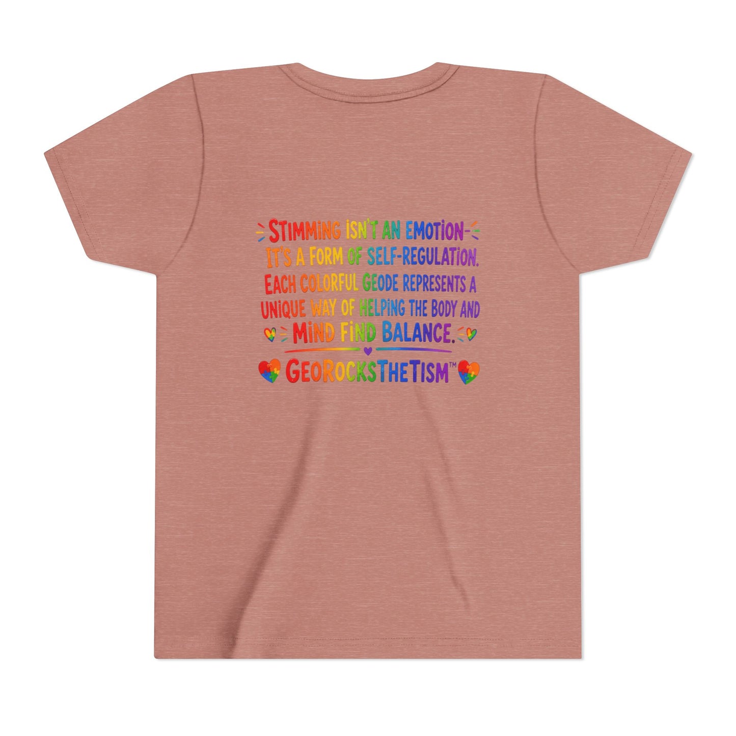 "Music Lover" Stimming Geode-Autism Self Sensory Regulation Youth Tee