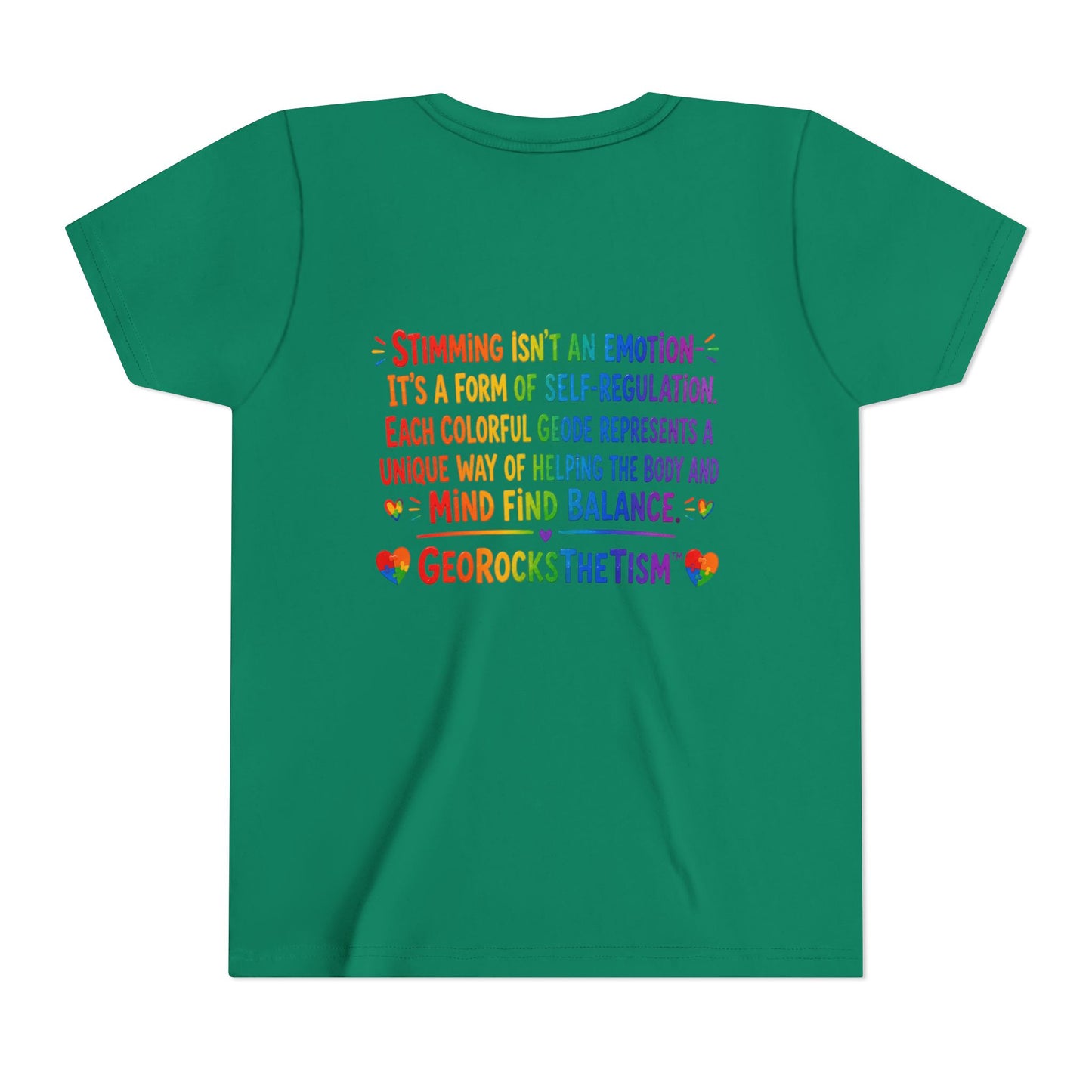 "Spins" Stimming Geode -Autism Self Sensory Regulation Youth Tee