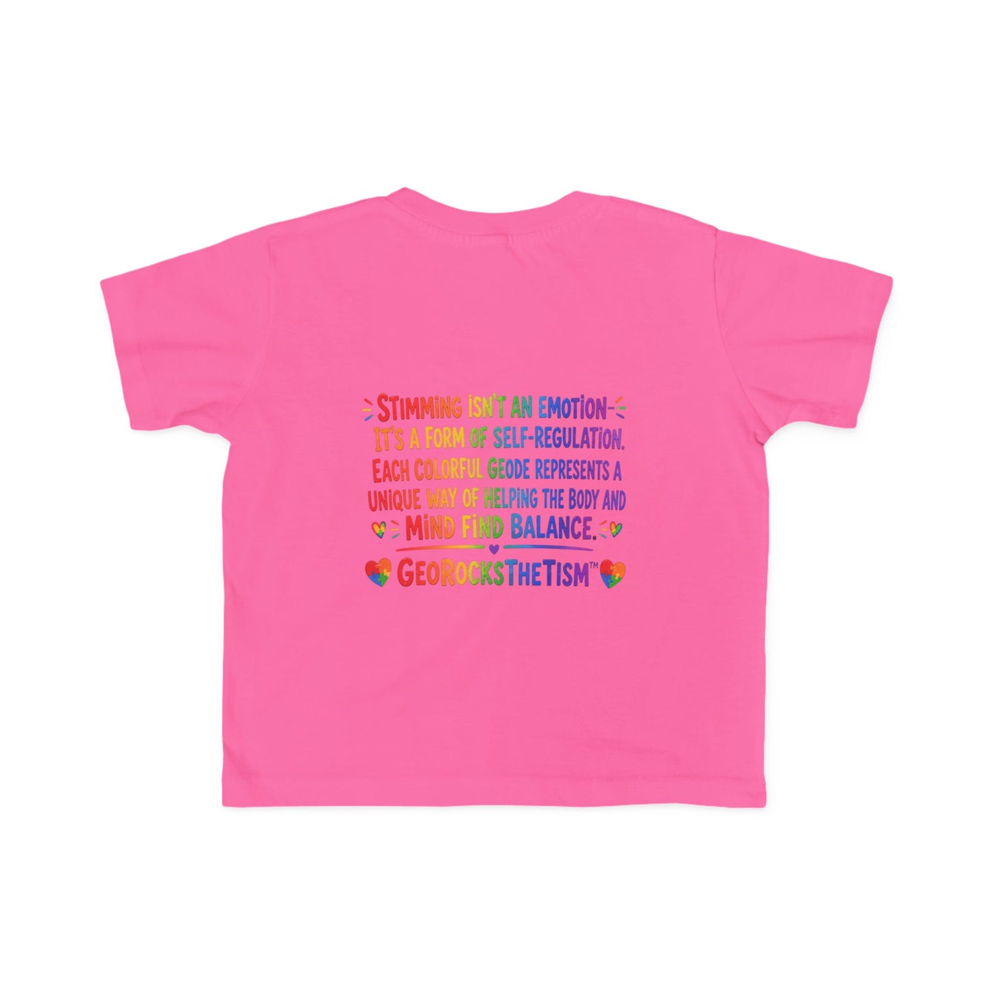 Educational Stimming Geode -Autism Self Sensory Regulation Toddler Tee