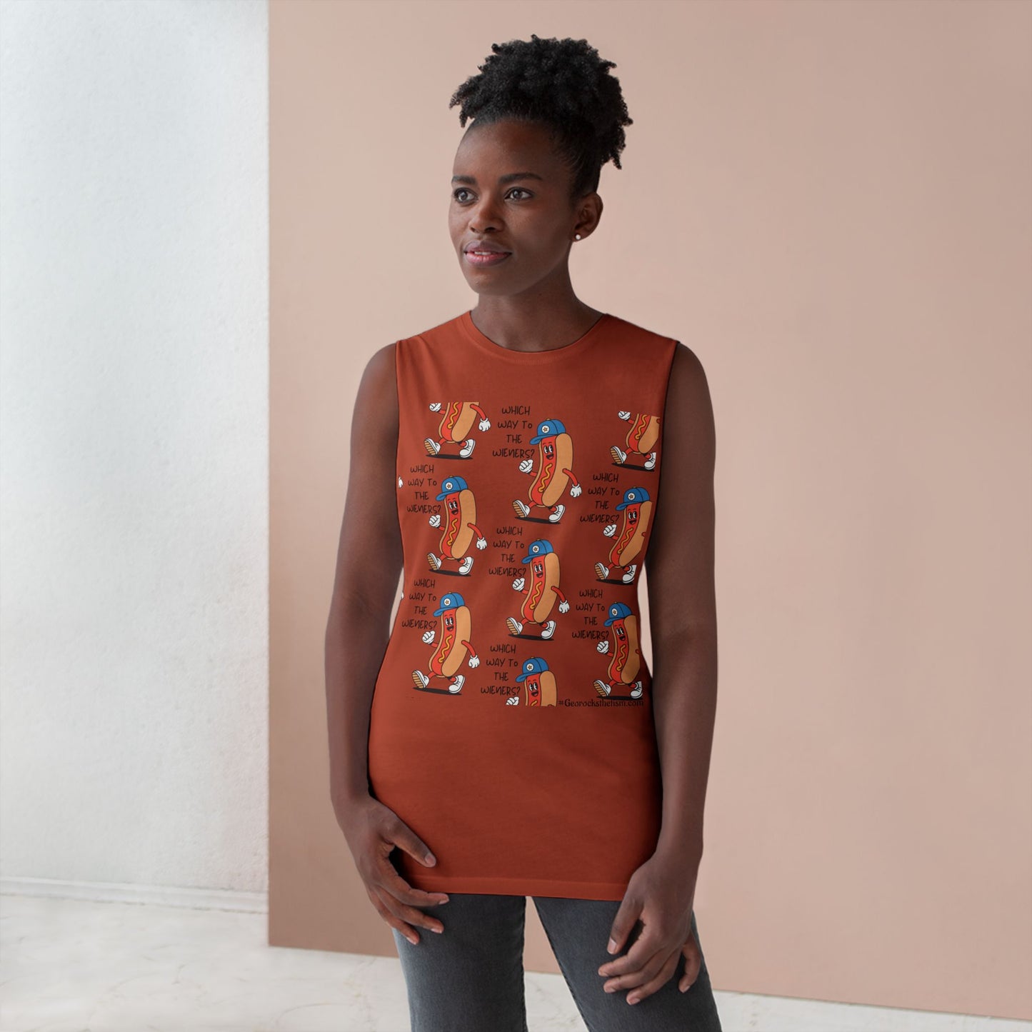 Unisex Hot Dog Era Muscle Tank