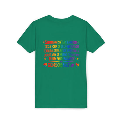"Spins" Stimming Geode -Autism Self Sensory Regulation Youth Tee
