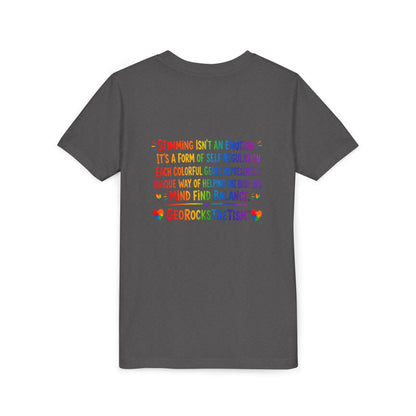 "Covers Eyes" Stimming Geode -Autism Self Sensory Regulation Youth Tee