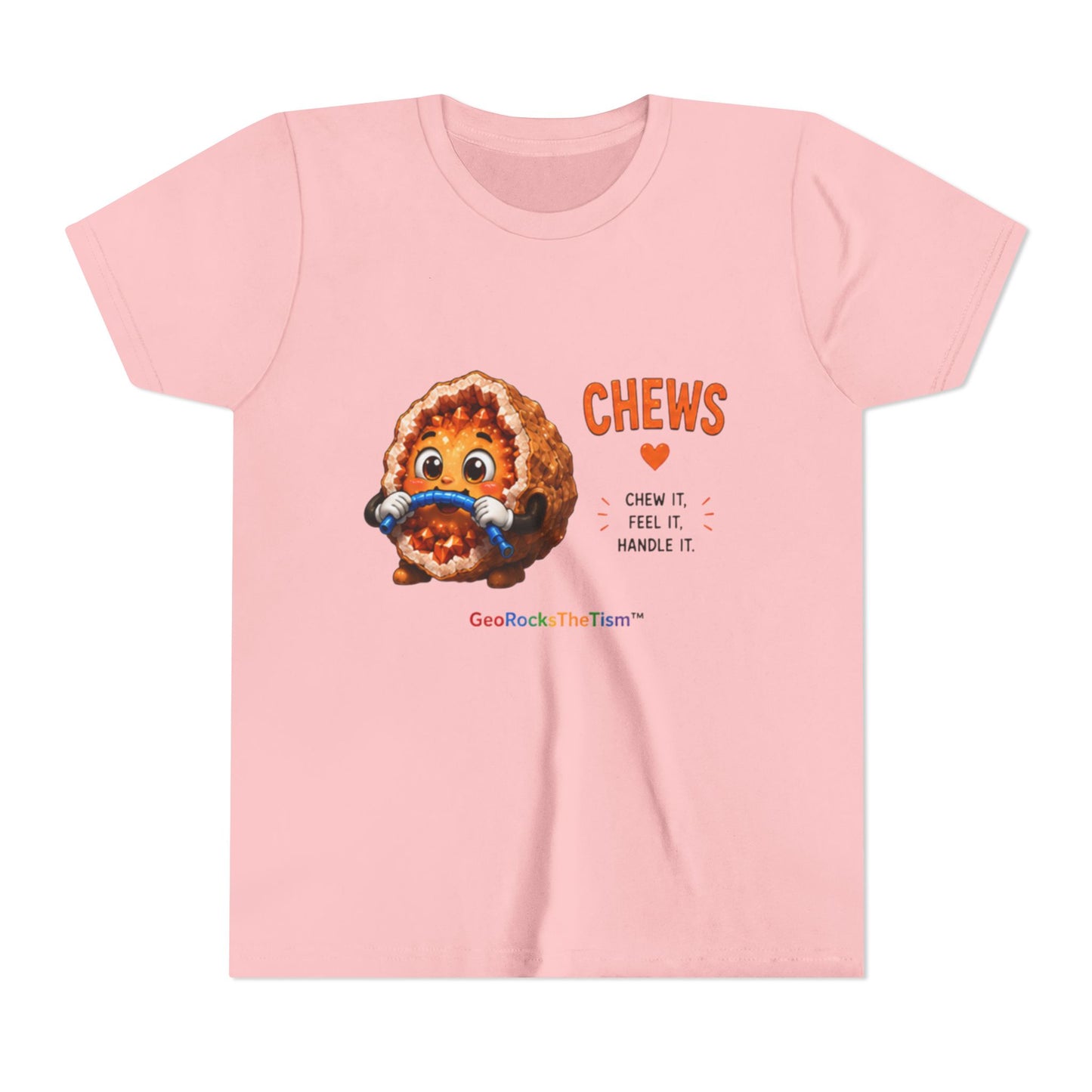 "CHEWS" Stimming Geode -Autism Self Sensory Regulation Youth Tee
