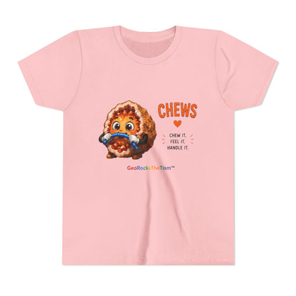 "CHEWS" Stimming Geode -Autism Self Sensory Regulation Youth Tee