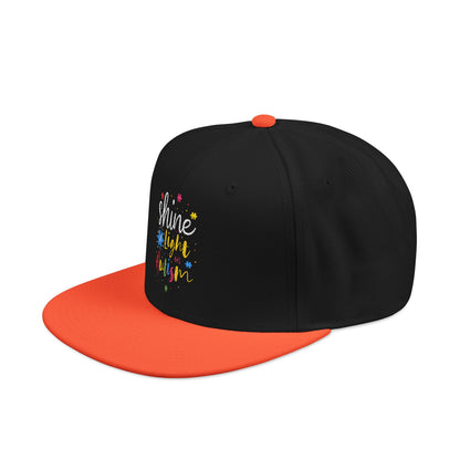 Shine Light Autism Colorful Snapback